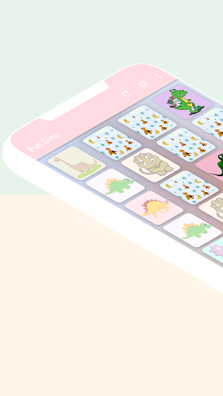Dino MatchUp Card memory game - Screenshot 2