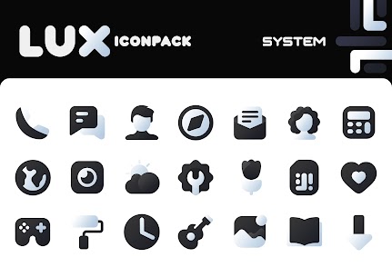 LuX Black Icon Pack New Apk 4