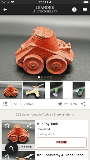 Ihander Auctioneering Screen 3