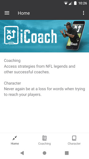 Android application The iCoach App screenshort