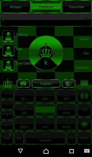 Green Crown Keyboard theme Screen 3