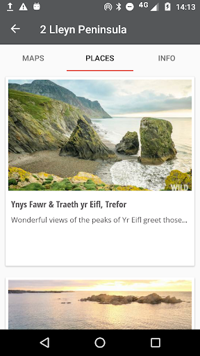 Android application Wild Guide Wales screenshort