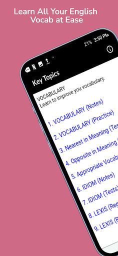 Key Topics (Wassce) Screen 3