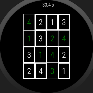 Sudoku Wear - Sudoku 4x4 for watch with Wear OS 2.2.2 APK screenshots 9