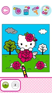 Hello Kitty: Раскраска