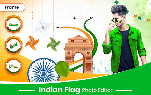 Indian Flag Photo Frame Screen 3