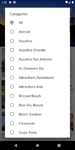 Android application Attractions Magazine screenshort