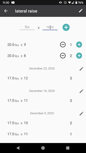 Overload: Progressive Fitness Screen 2