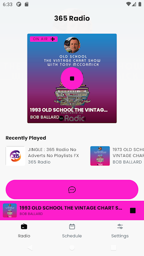Android application 365 Radio screenshort