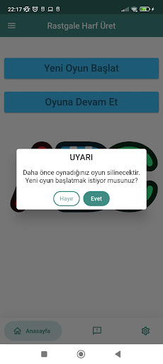 Rastgele Harf Üret Screen 2