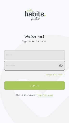 Android application Habit kids App screenshort