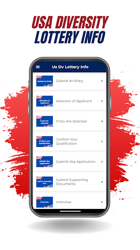 Android application us dv lottery info screenshort