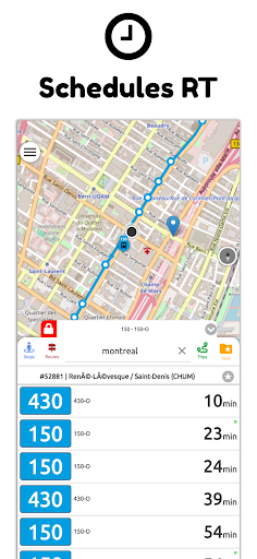 Montreal STM Transit Screen 3
