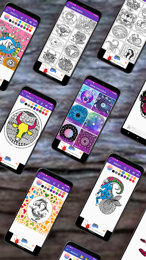 Android application Zodiac Sign Coloring Pages screenshort