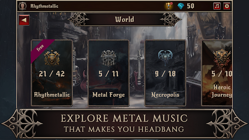 Rhythmetallic: Rock Guitar Tap - Music - games