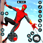 Cover Image of Tải xuống Flying Rope Hero: Spider Games  APK