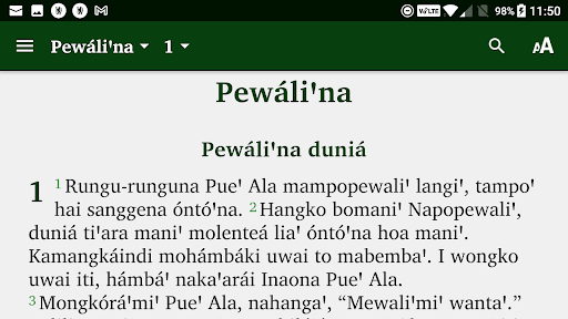Android application Alkitab Bada screenshort