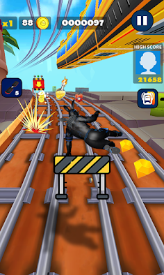 Subway Super Bunny Hero - Screenshot 1