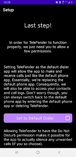 TeleFender Screen 3