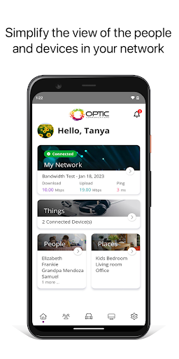 OpticComm CommandIQ Screen 2