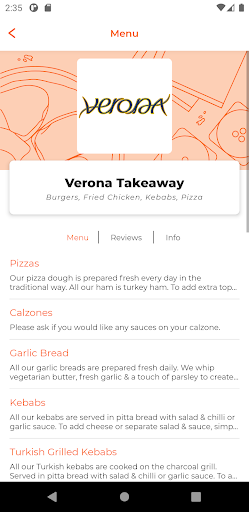 Android application Verona HU8 screenshort