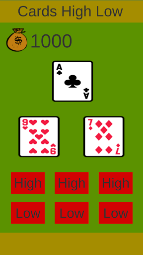 Cards High Low