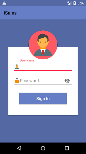 Android application iSales - Sittin screenshort