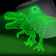 Dino park hologram laser
