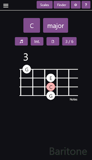 Baritone Chords & Scales Screen 2
