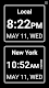 screenshot of World Clock Dual Digital Clock
