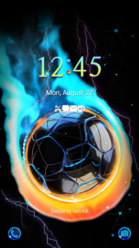 Burning Soccer Ball- Wallpaper Screen 2