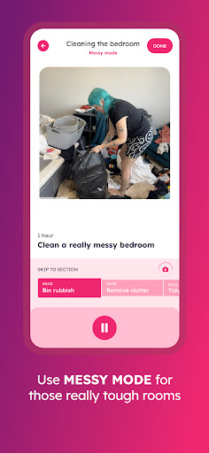 Screenshot of dubbii: the body doubling app