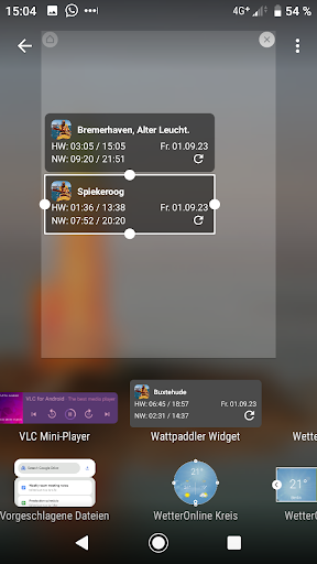 Wattpaddler Widget Screen 2