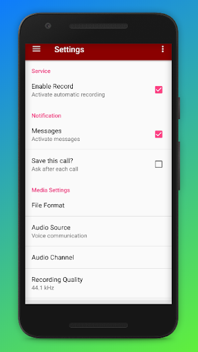 Call Recorder Screen 2