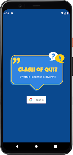 Android application Clash of Quiz screenshort
