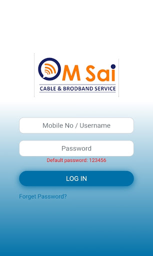 Android application OM SAI INTERNET screenshort