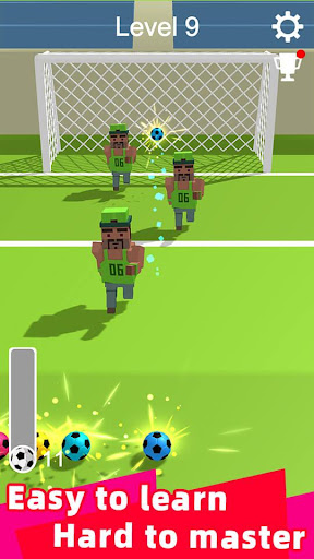 Straight Strike - 3D soccer shot game  screenshots 2