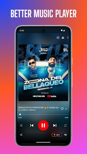 Android application Music Player screenshort