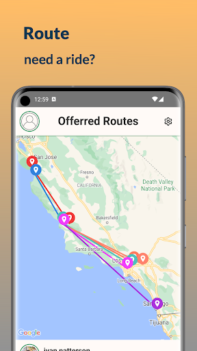 Android application Route screenshort