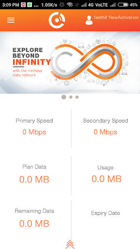 My Comway Broadband Screen 2