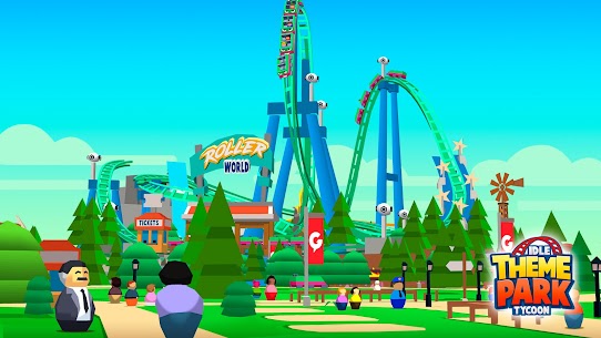 Idle Theme Park Tycoon MOD APK v2.6.6 (dinheiro ilimitado) – Atualizado Em 2022 1