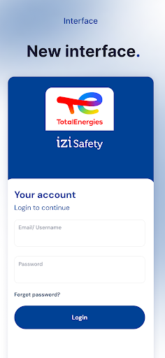 Android application TotalEnergies IZI Safety screenshort