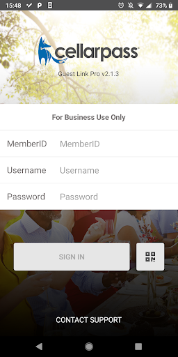 Android application CellarPass Guest Link Pro screenshort