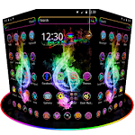 Cover Image of Download Hologram Neon Music theme 1.1.9 APK