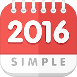 卓上カレンダー2016：シンプルカレンダー 「ウィジェット」 icon