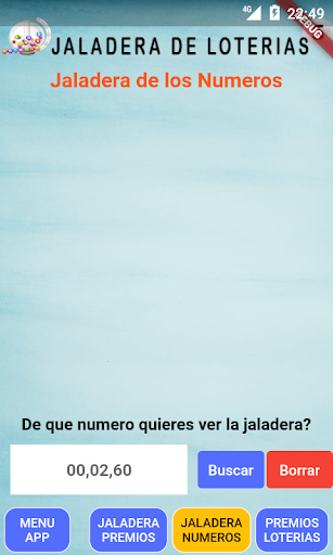 Android application Jaladera de Loterias screenshort