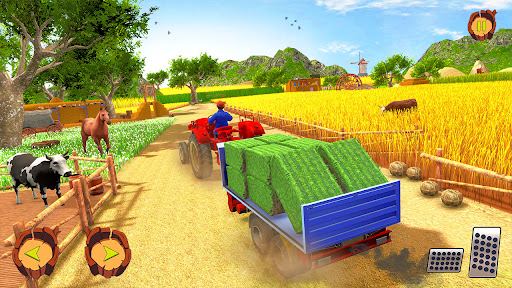 Real Tractor Farm Simulator: Tractor Games Free androidhappy screenshots 1