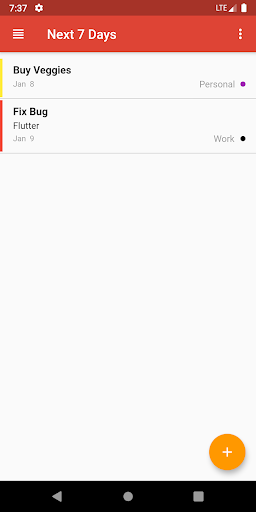 Android application WhatTodo screenshort