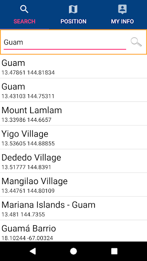 Guam Island GPS Map Navigator Screen 2