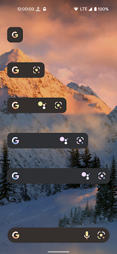 Screenshot of Search Widget (Material You)